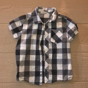 H&M Boys Checkered Button Up Shirt